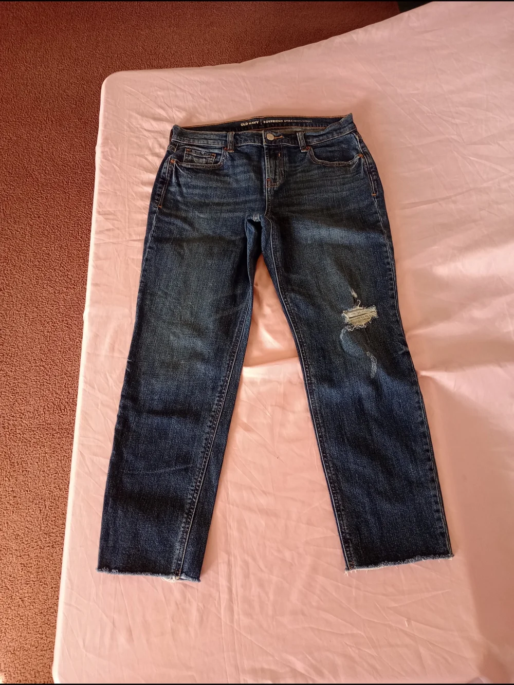 Old navy boyfriend straight/droit jeans size 4